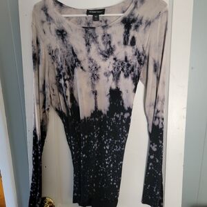 Fifteen Twenty, Black & White longsleeve shirt, Size Large